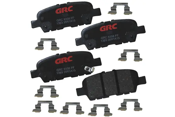 Balatas Traseras de Disco Nissan Murano, Maxima, 370Z, Sentra, Juke, Altima, Quest, Pathfinder, LEAF, Rogue, X-trail, Rogue Sport, Infiniti M37, M35h, JX35, EX37, Q50, QX50, QX60, QX70, Q70L, Q40, Q60, FX35, EX35, G25, G37, Renault Koleos, Suzuki Grand Vitara  GCD1393