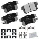 Balatas Traseras de Disco  Acura Legend, Honda Accord, Acura Vigor, Honda Prelude, Acura CL, TL, EL, Integra, Honda S2000, Acura RSX, TSX, MG ZR, Honda Civic, Acura CSX, Suzuki SX4, Kizashi, Honda CR-Z, Suzuki SX4 Crossover, Acura ILX GPRD537