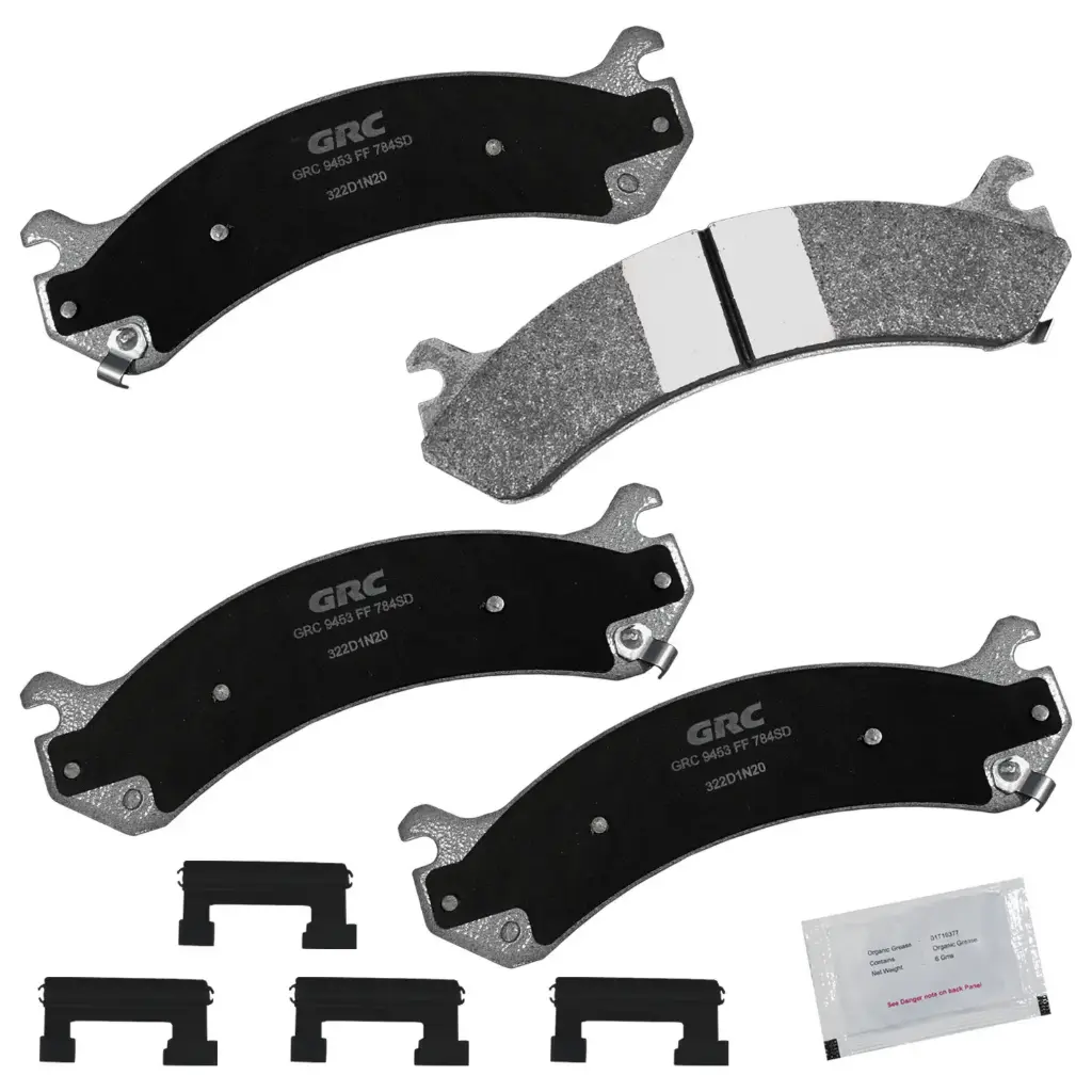 Balatas Delanteras Chevrolet Silverado 2500, GMC Sierra 2500, Cadillac DeVille, Chevrolet Suburban 2500, GMC Yukon XL 2500, Chevrolet Silverado 1500 HD, Chevrolet Silverado 2500 HD, Silverado 3500, GMC Sierra 1500 HD, GMC Sierra 2500 HD, GMC Sierra 3500, Chevrolet Avalanche 2500, Silverado 1500, GMC Sierra 1500, Chevrolet Express 2500, Chevrolet Express 3500, GMC Savana 2500, GMC Savana 3500, Hummer H2, Cadillac DTS, Chevrolet Silverado 3500 HD, GMC Sierra 3500 HD, Chevrolet Silverado 2500 HD Classic, Silverado 3500 Classic, GMC Sierra 2500 HD Classic, GMC Sierra 3500 Classic, Chevrolet Silverado 1500 HD Classic, GMC Sierra 1500 HD Classic, Chevrolet Express 4500, GMC Savana 4500, Chevrolet Express Cargo, Express Pasajeros GPRD784SD