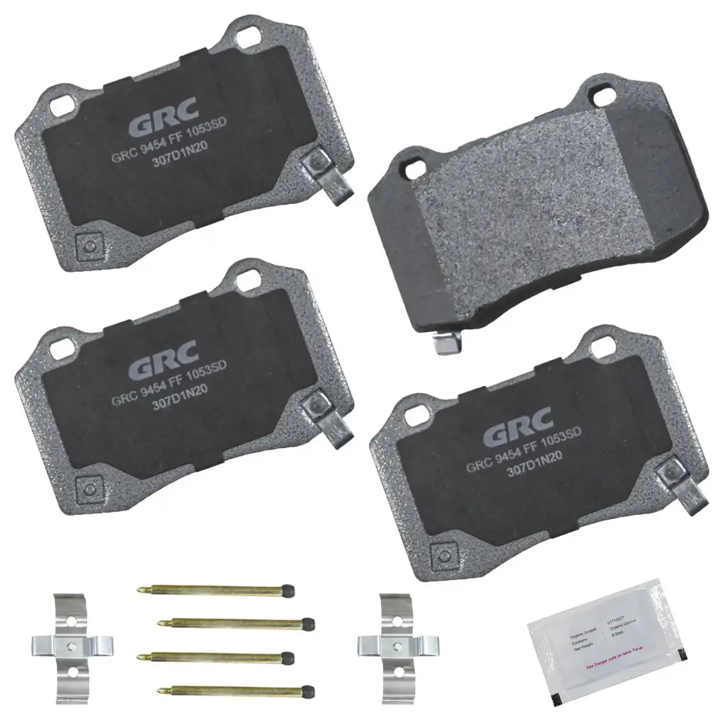 Balatas Traseras de Disco Cadillac CTS, STS, Chrysler 300, Dodge Charger, Challenger,  Magnum, Durango,  Ferrari F430, Jeep Grand Cherokee, Chevrolet Camaro, SS,  Maserati Ghibli, Tesla X, S GPRD1053SD