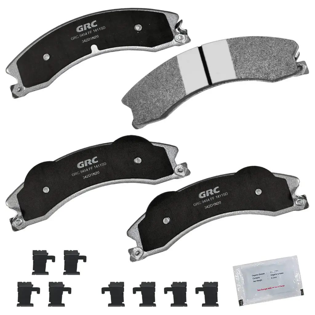 Balatas Traseras de Disco Chevrolet Express 3500, Express 4500, GMC Savana 3500, Savana 4500, Chevrolet Silverado 2500 HD, Silverado 2500, Silverado 3500 HD, Silverado 3500, GMC Sierra 2500 HD, Sierra 3500 HD, Chevrolet Suburban 3500 HD, Nissan TITAN XD GPRD1411SD