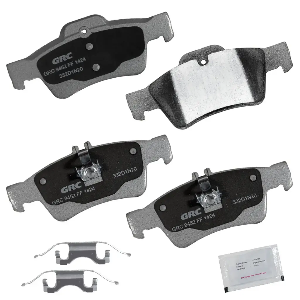 Balatas Traseras de Disco Mercedes Benz S430, E500, CL500, E320, S500, SL500, CLS500, E350, S350, CL550, CL600, CLS350, CLS550, E280, E550, S550, S600, SL55 AMG, SL550, E300, S450, S400, SL600, C63 AMG, SL63 AMG, SL65 AMG, E200, E400, E250, CLS400 GPRD1424