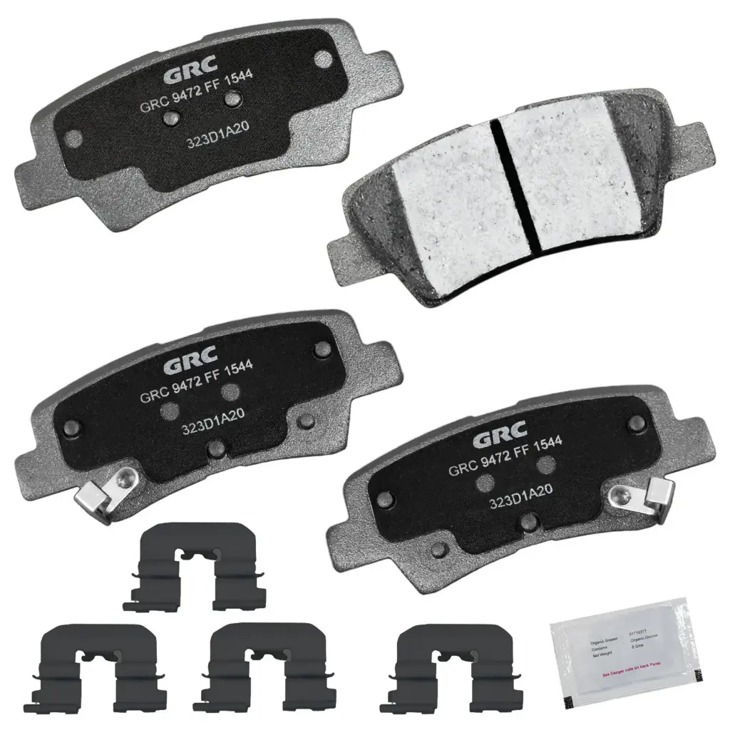 Balatas Traseras de Disco Dodge Attitude, Hyundai Elantra, Kia Rio5, Hyundai Accent, Elantra Coupe, Elantra GT, Kia Rio, Optima, Rondo, Hyundai Ioniq, Kia Niro, Hyundai Venue GPRD1544