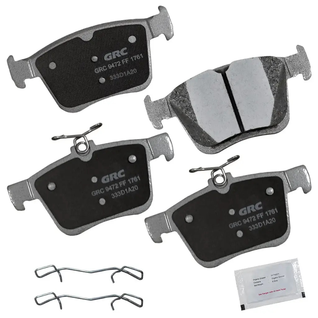 Balatas Traseras de Disco Rear Audi A3, S3, A3 Quattro, Volkswagen e-Golf, Golf R, GTI, Audi A3 Sportback e-tron, TT Quattro, TT, TTS Quattro, Seat Ateca, Audi Q2 Quattro, Q2, Seat Leon, Volkswagen Atlas, Jetta, Teramont, Tiguan, Audi Q3, MG 5, Seat Tarraco, Volkswagen Arteon, Audi RS3, Volkswagen Atlas Cross Sport, Teramont Cross Sport, Volkswagen Taos, Audi TT RS Quattro, MG GT, MG MG GT, Volkswagen Cross Sport GPRD1761