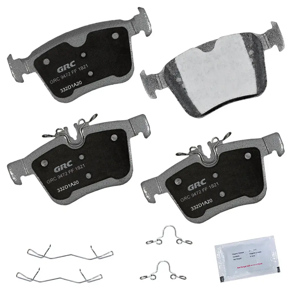 Balatas Traseras de Disco Land Rover Discovery, Sport, Jaguar XE, XF, Land Rover Range Rover Evoque, Volvo XC90, Jaguar F-Pace, Volvo S90, Jaguar E-Pace, Land Rover Range Rover Velar, Volvo V90 Cross Country, V90, XC60, S60, V60, Jaguar I-Pace, V60 Cross Country, XC40 Recharge, XC40, C40 Recharge GPRD1821