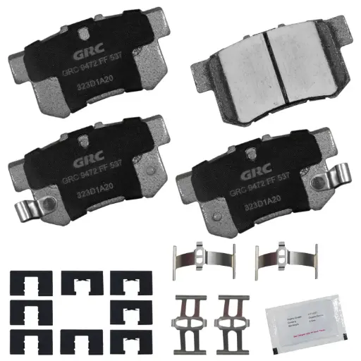 Balatas Traseras de Disco  Acura Legend, Honda Accord, Acura Vigor, Honda Prelude, Acura CL, TL, EL, Integra, Honda S2000, Acura RSX, TSX, MG ZR, Honda Civic, Acura CSX, Suzuki SX4, Kizashi, Honda CR-Z, Suzuki SX4 Crossover, Acura ILX GPRD537