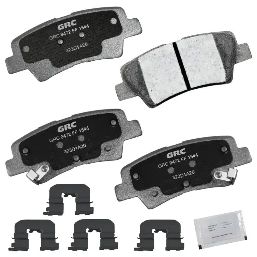 Balatas Traseras de Disco Dodge Attitude, Hyundai Elantra, Kia Rio5, Hyundai Accent, Elantra Coupe, Elantra GT, Kia Rio, Optima, Rondo, Hyundai Ioniq, Kia Niro, Hyundai Venue GPRD1544
